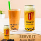 Generic POCAS BUBBLE TEA - Classic Taiwan Style Milk Tea with Tapioca Pearls, Ready to Serve, 12 oz