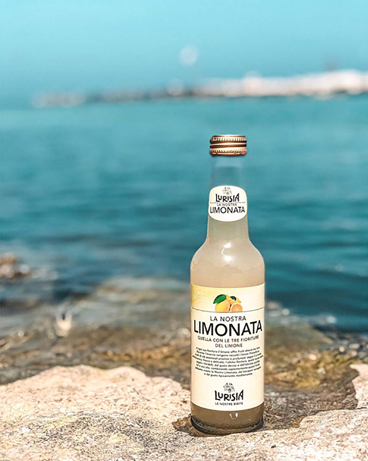 Lurisia La Nostra Limonata, Carbonated Lemon Beverage - 9.3 oz (24 Glass Bottles)