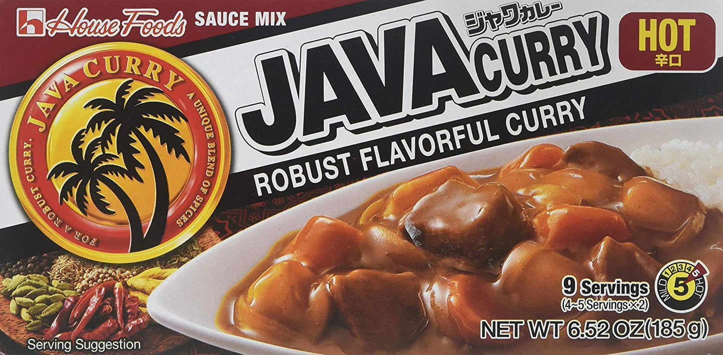 House Foods Java Curry Hot 6.52Oz, 2 Pack
