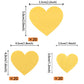 60 Pcs Edible Heart Cupcake Toppers Wafer Paper Sweet Love Heart Cake Decorations Edible Wedding Engagement Cupcake Picks For Va
