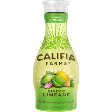 Califia Farms - Ginger Limeade Juice, 48 Oz | Homestyle All Natural | Fruit Beverage | Pure Squeezed | Vitamin C | Vegan | Bpa-F