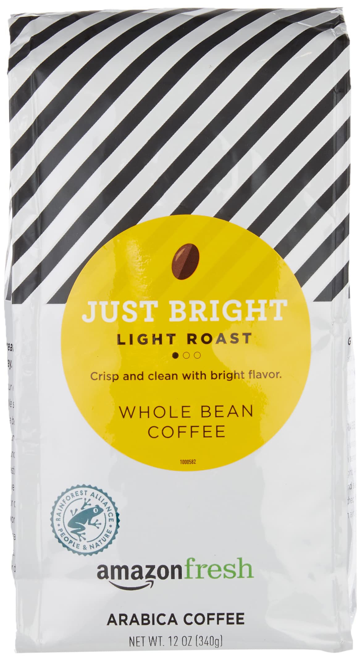 AmazonFresh Whole Bean Coffee, Light Roast, 12 Ounce, Pack of 1
