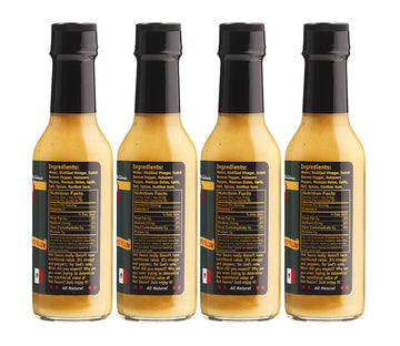 Gringo Bandito Hot Sauce, Spicy Yellow, 5 Ounce (Pack Of 4)