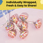 Smarties Double Lollies Mega - Gluten Free  Peanut Free  Fat Free Assorted Fruity Flavors Lollipops - Perfect for Birthdays  Parties - Made by US Candy Company Since 1949-24 Count (Pack of 1)