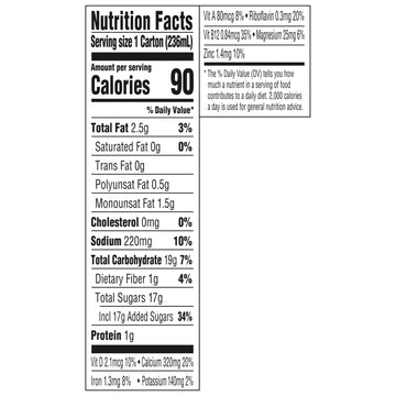 Silk Organic Original Almond Milk, 8 Fl Oz (pack of 18)