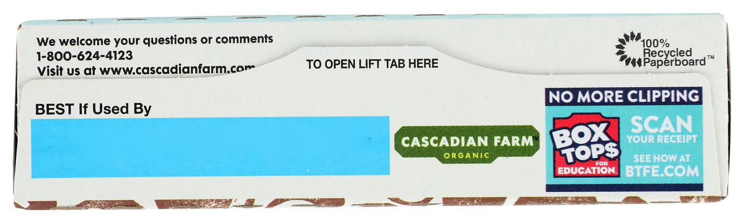 Cascadian Farm Organic Chewy Dark Chocolate Chip Granola Bars, 6 ct, 1.2 oz each