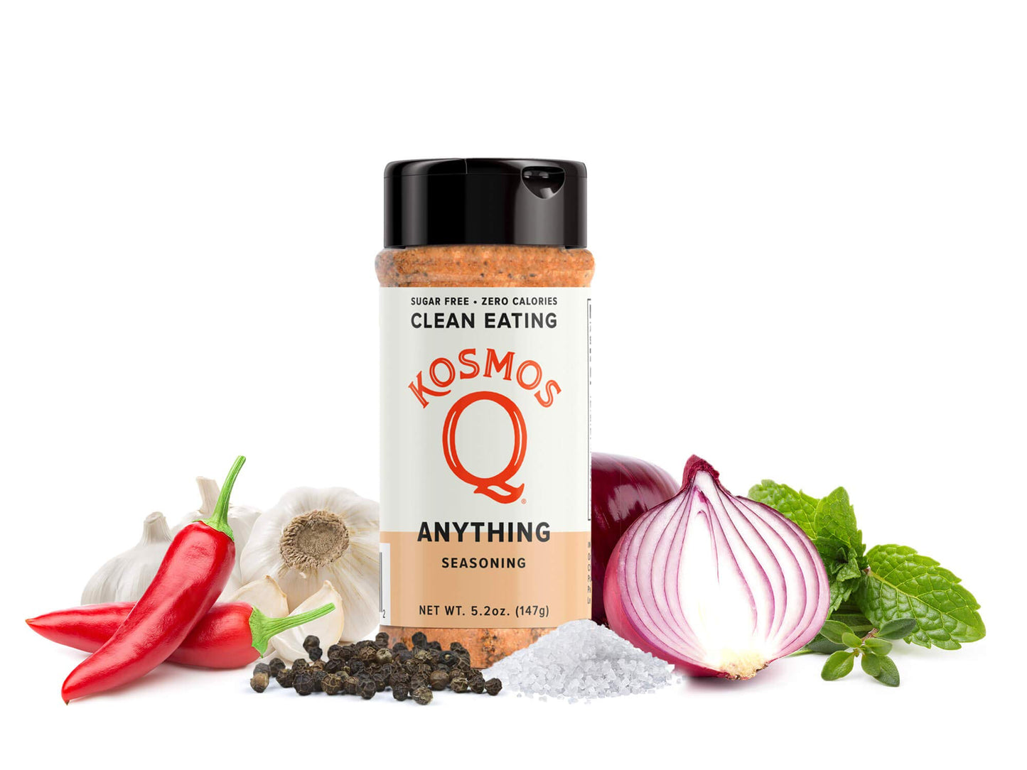 Kosmos Q All-Purpose Seasoning Spice Mix, Paleo & Keto Friendly, Sugar-Free, 5.2 oz Shaker Bottle