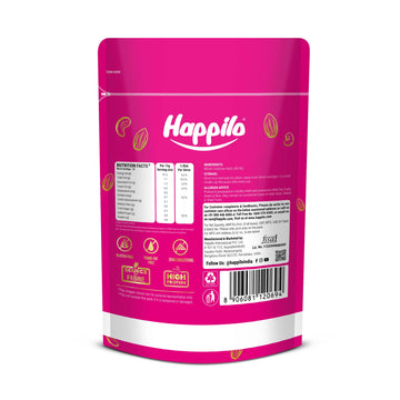 Happilo 100% Natural King Size 200G Whole Cashew Nuts | Whole Kaju Nuts | Nutritious & Delicious Healthy Snack | Gluten Free | P