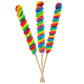 The Dreidel Company Jumbo Rainbow Twist Swirl Lollipop, Mixed Fruit Flavor, 12 Inch, 2-Pack, Multi Color