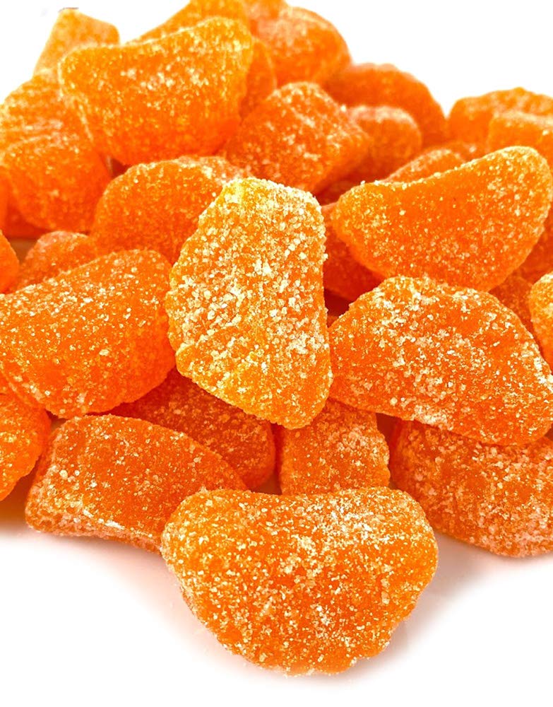 SweetGourmet Orange Fruit Slices Jelly Candy, 4 Pound Bulk Pack