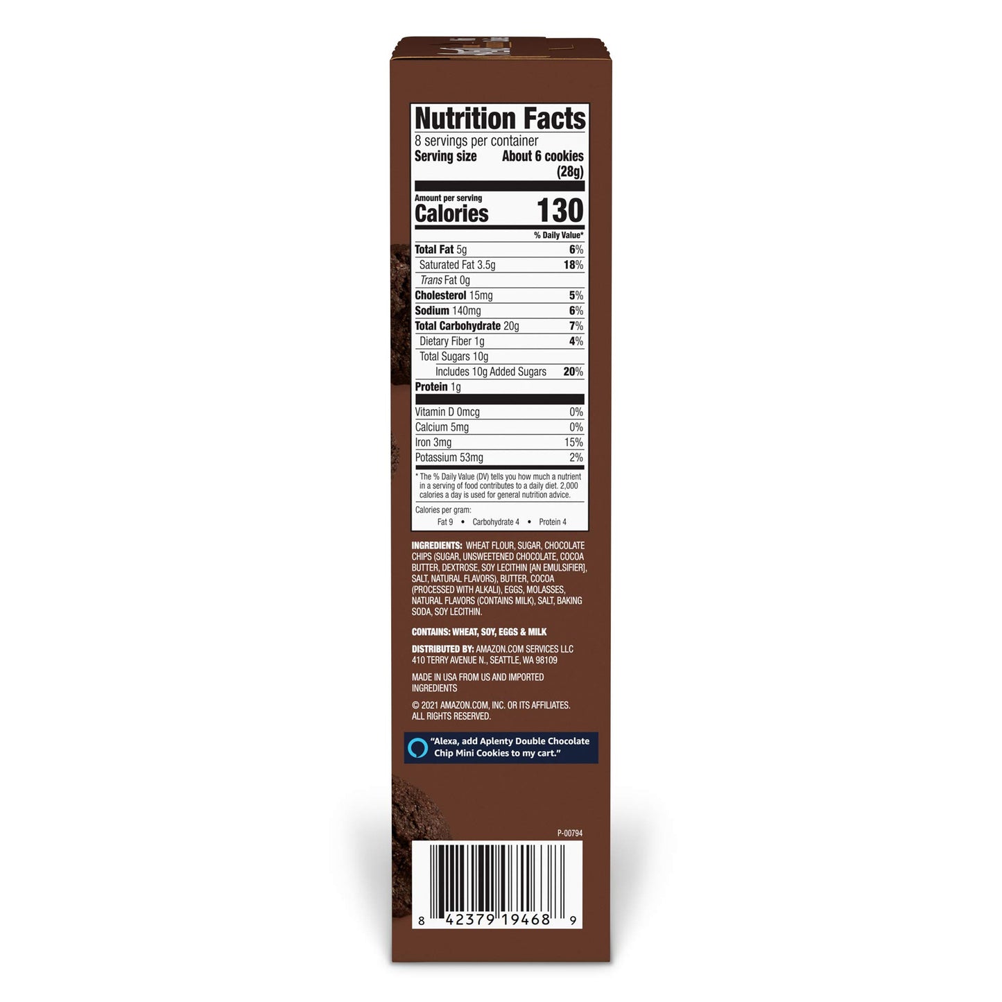 Aplenty, Double Chocolate Chip Mini Cookies, 8 Oz