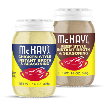 Mc Kays Chicken and Beef Powdered Soup Seasoning, Gluten Free, 14 Ounce (Pack of 2)