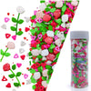 Sprinkles Rose Cake Decorations Topper Edible Themed Sprinkles For Cake Decorations, Baking, Ice Cream, Cookies, Cupcake Topper 