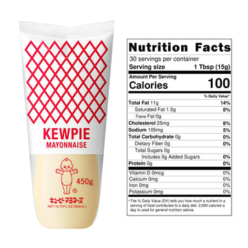 [Kewpie Official Store] Japanese Mayonnaise, Rich And Creamy Umami Taste, Made In Japan (450G)