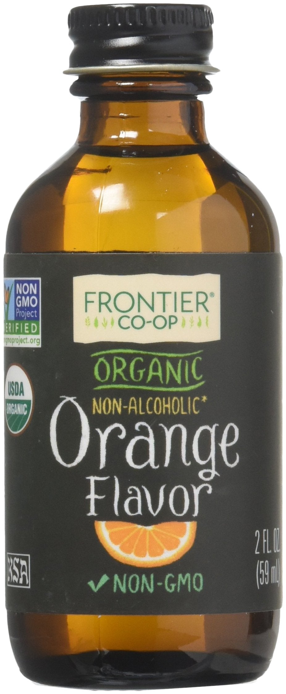 Frontier Co-op Organic Orange Flavor Extract, 2 Fl Oz, Pack of 1