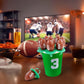 Football Ring Lollipops,Suckers Individually Wrapped Bulk For Birthday Party Candy Favors,Sports Ball Shaped Goodie Bag Fillers,