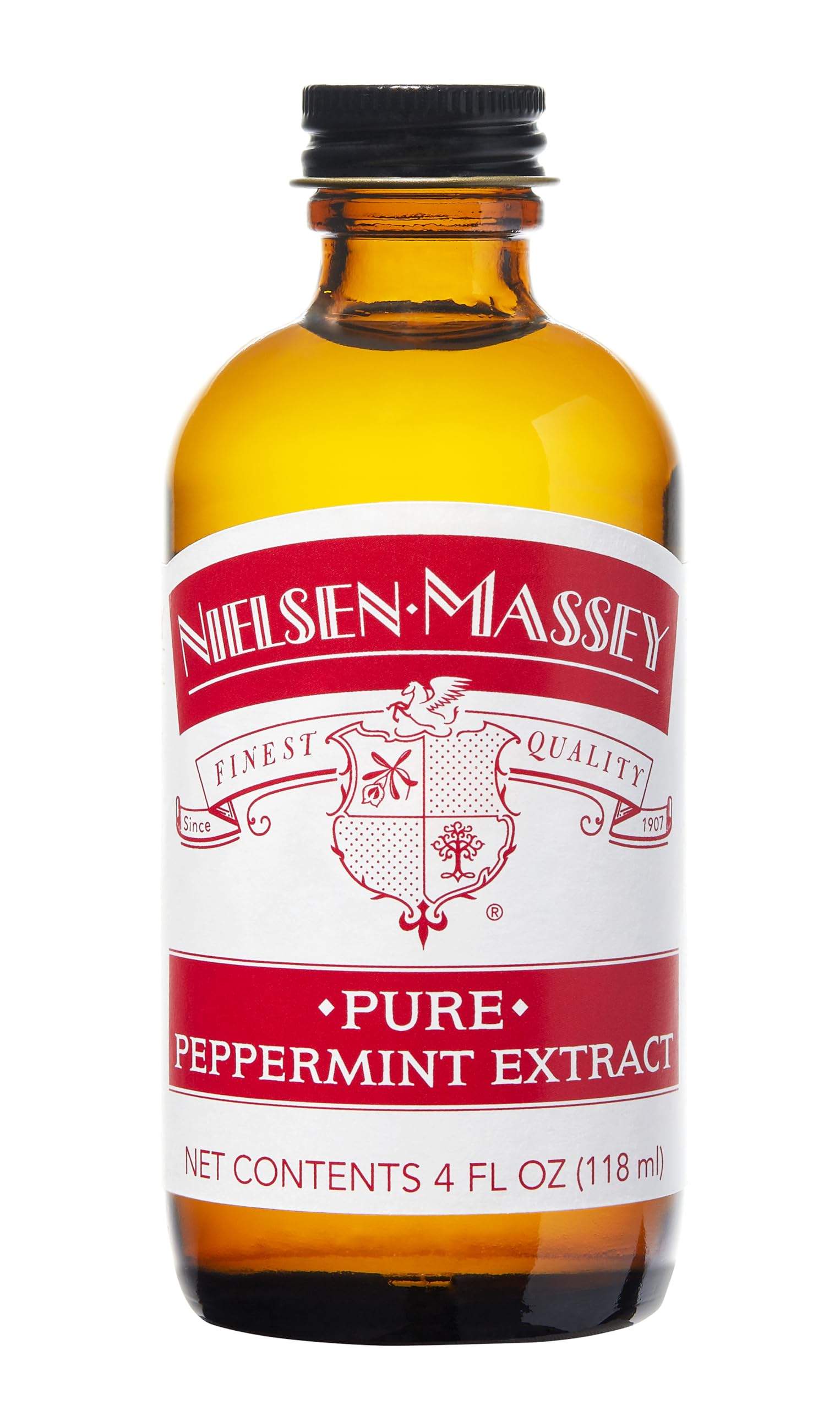 Nielsen-Massey Pure Peppermint Extract, 4 Fl Oz for Baking and Cooking