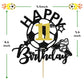 Aeryourtar Glitter Soccer Cake Topper, 11th Birthday Party Decorations, Paper, Soccer Theme, for Boys and Girls
