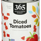 365 by Whole Foods Market, Diced Tomatoes, 28 Ounce