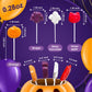 EORA Halloween Lollipop Suckers Candy, 42 Pack, Multi Color, Individually Wrapped, Pumpkin, Bat, Cat Designs, Model QWLH-HLMA-8G42