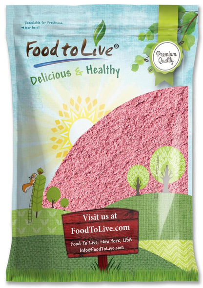 Food to Live Pomegranate Powder, 7 Pounds - 102% Natural Antioxidant, Rich Superfood for Smoothies, Baking and Juice, with real 