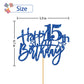Roadsea Happy 15Th Birthday Cake Topper - Kid Girl Boy Teenager Fifteen Years Old Birthday Cake Supplies - 15Th Birthday Party D