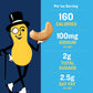 PLANTERS Salted Cashew Halves & Pieces, Party Snack, 26oz Canister, Plant-Based Protein, Kosher