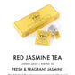 Twg Tea | Red Jasmine Tea | Rooibos Tea | Jasmine Flower | 15 Hand Sewn Cotton Tea Bags | Gift Set