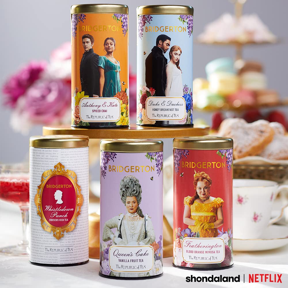 The Republic Of Tea - Bridgerton Queen'S Cake Vanilla Fruit Tea, 36 Tea Bags