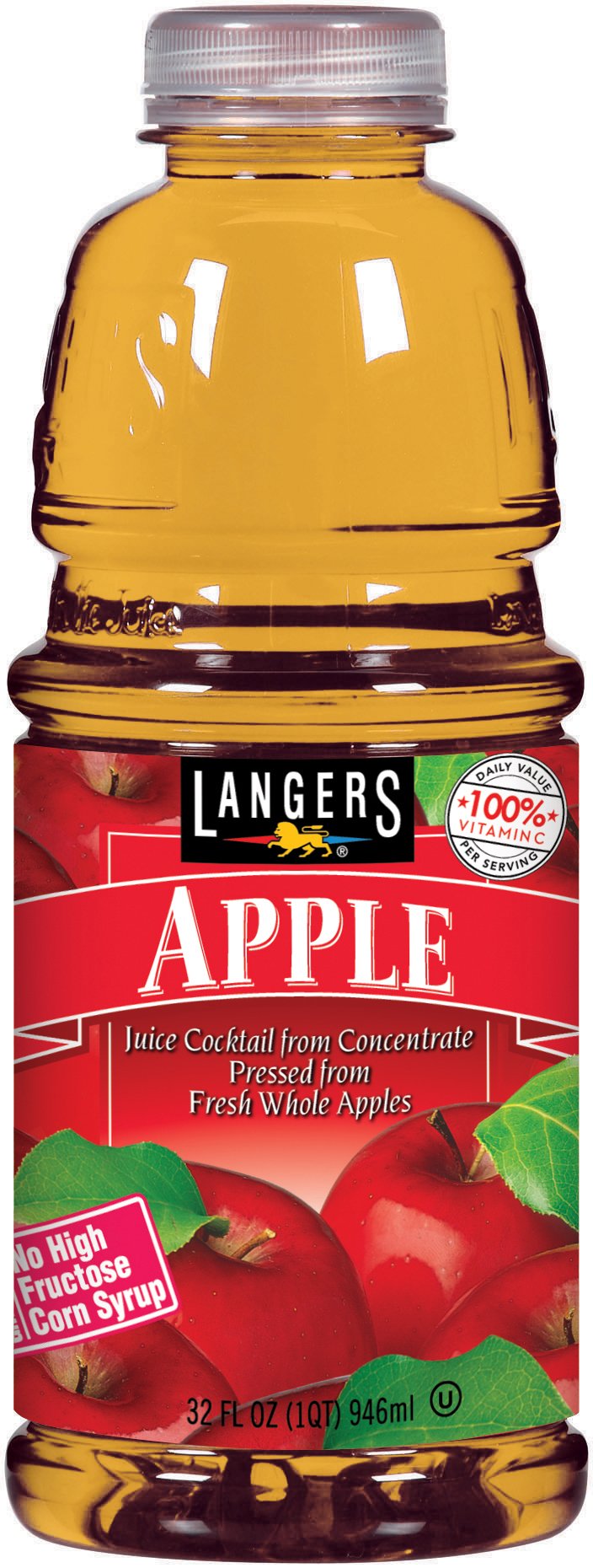 Langers Juice Mixed Flavor  Apple  32 Fl Oz (Pack Of 12)