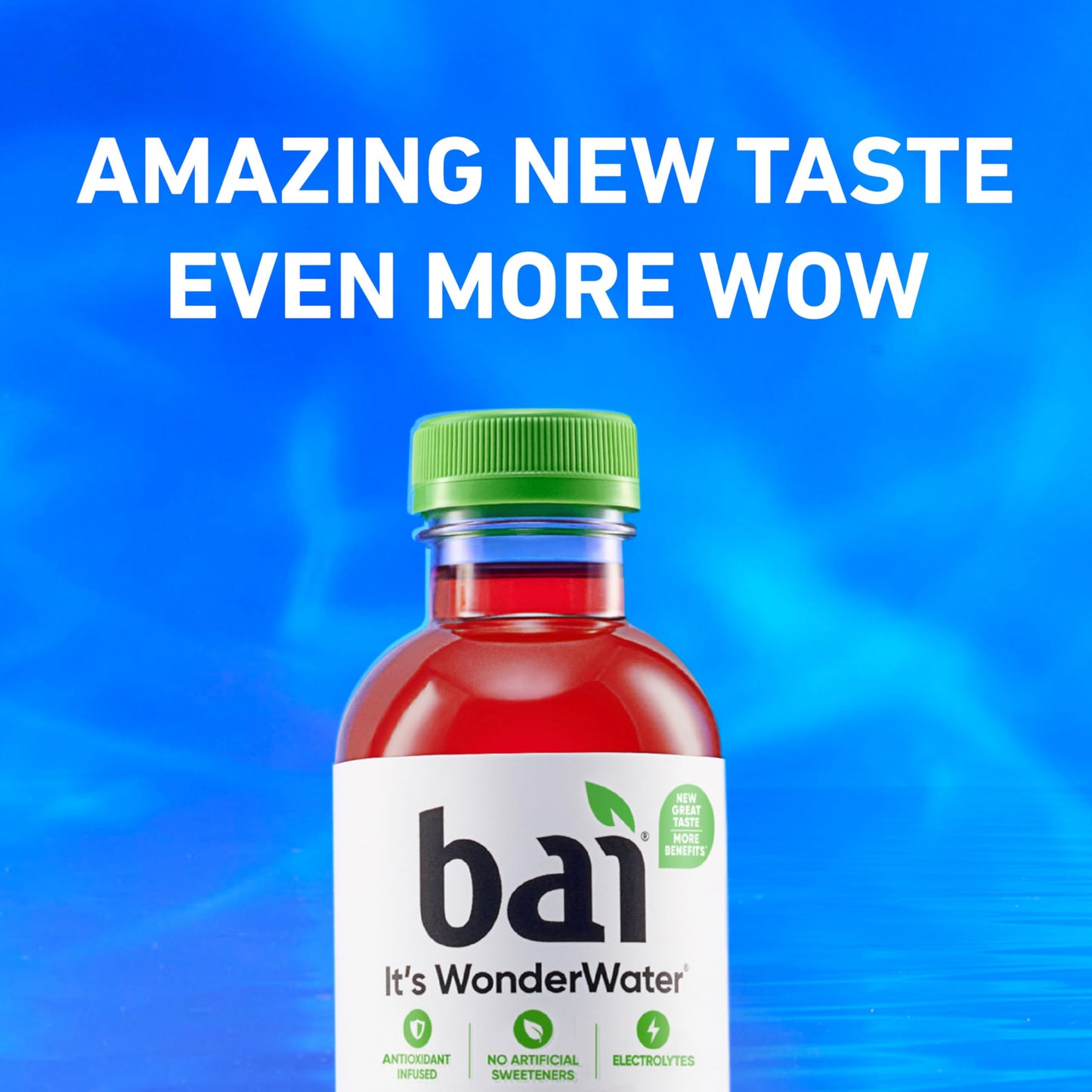 Bai Antioxidant Infused Water Beverage, Brasilia Blueberry, 18 Fl Oz Bottle, 12 Pack