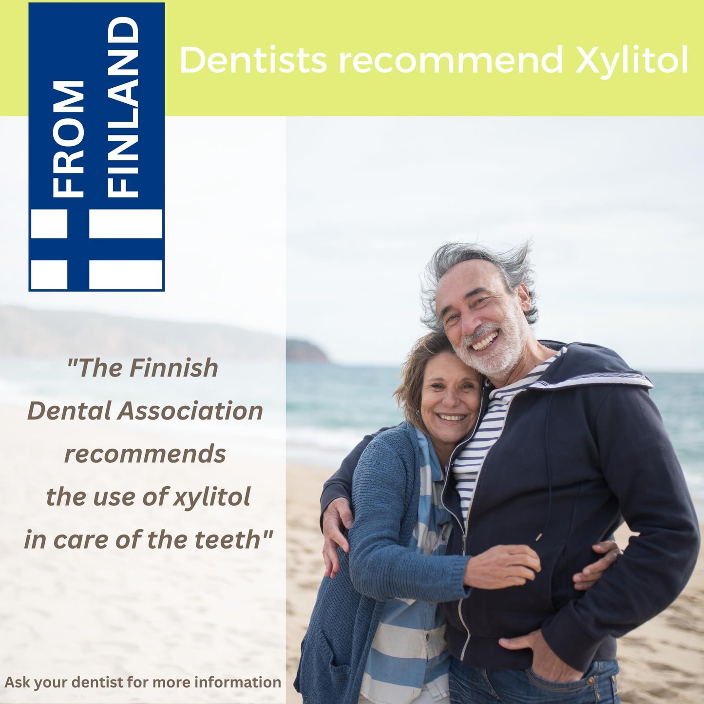 Xylitol Mints For Oral Care - Apple Flavor, With Xylitol And Erythritol, Sugar Free Candy, Happy Teeth Dental Mints From Finland