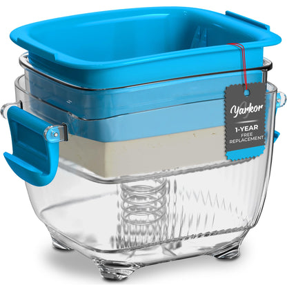 Large 20 oz Tofu Press, Easily Remove Water from Tofu in 10-20 Mins, Vegan Tofu Presser for Firm or Extra Firm Tofu, Dishwasher 