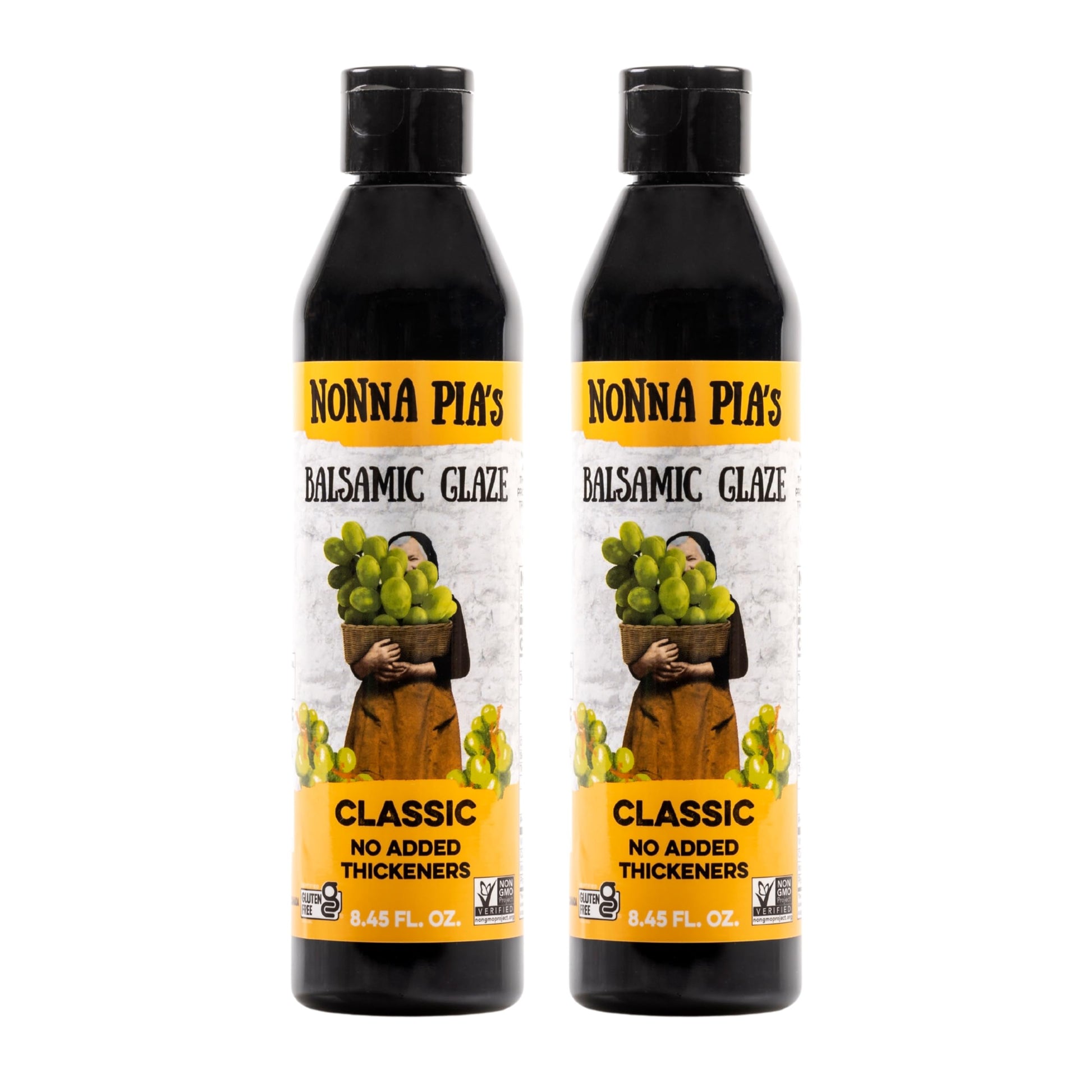 Nonna Pia's Balsamic Glaze | Aged Vinegar from Modena, Italy | Slow Simmered for a Thick, Velvety, and Robust Flavor | Perfect f