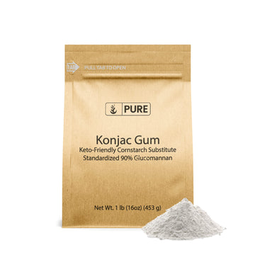 Konjac gum (1 lb) glucomannan Konjac Powder cornstarch Substitute Thickener