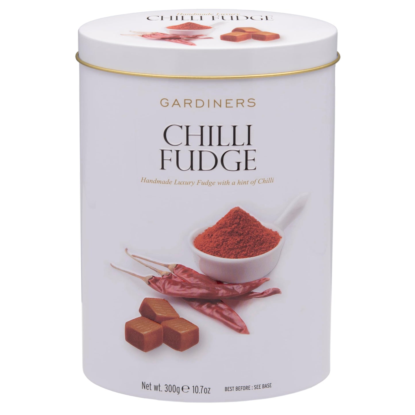 Gardiners of Scotland Handmade Fudge 300g Tin, Chili Fudge