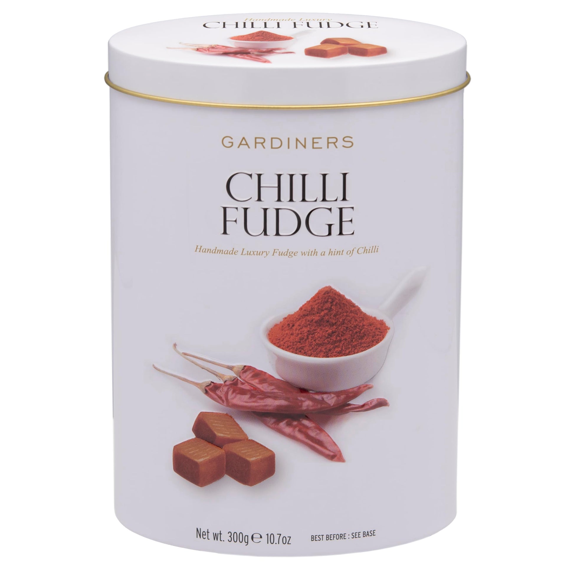 Gardiners of Scotland Handmade Fudge 300g Tin, Chili Fudge