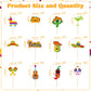 QZYL 24 PCS Cinco De Mayo Decorations, Fiesta Cake Toppers, Paperboard, Multi-Style, LK-MAY-caketopper-24, Flesta