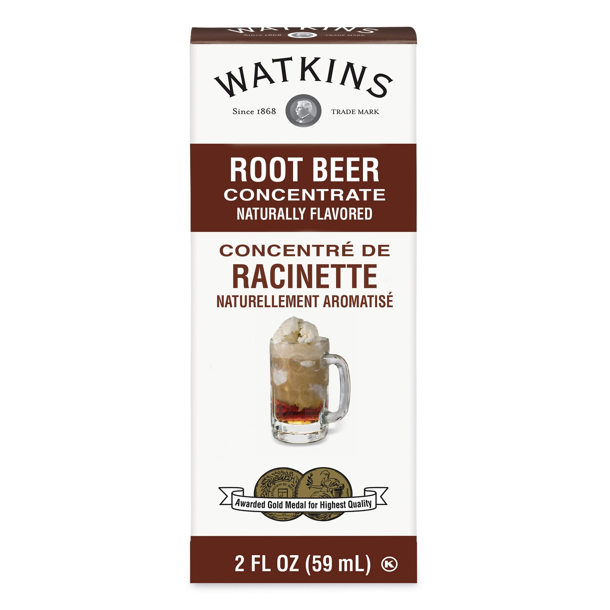 Watkins Root Beer Concentrate, 2 Fl Oz, Model H-190, Pack of 1
