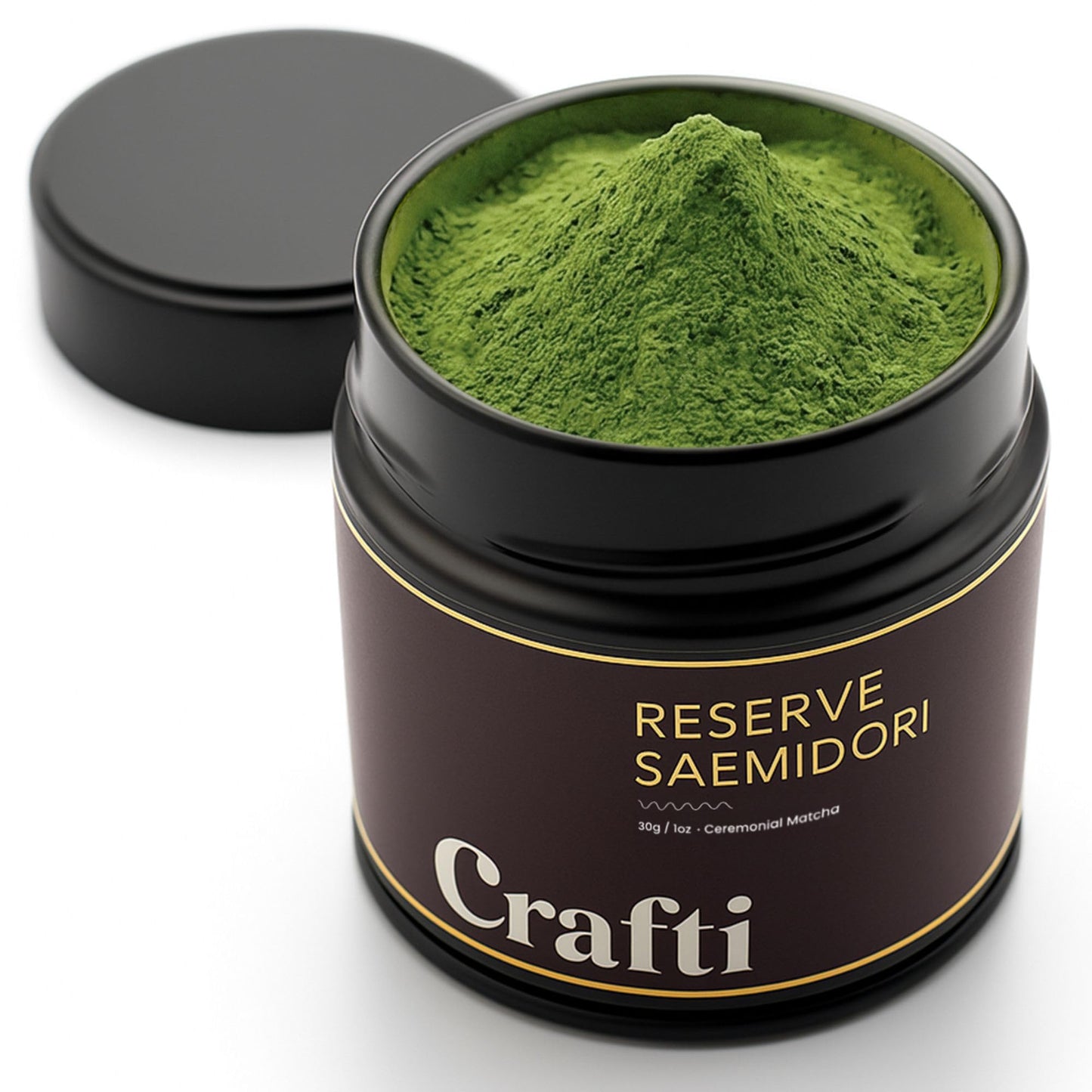 Crafti Ceremonial Grade Matcha Powder | 100% First Harvest | Single Cultivar | Saemidori | Unsweetened Authentic Japanese Matcha Green Tea Powder From Yame  Fukuoka (30G / 1.06Oz)