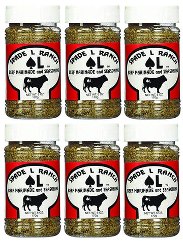 Spade L Ranch Beef Marinade and Seasoning 6 Oz. (Pack of 6)