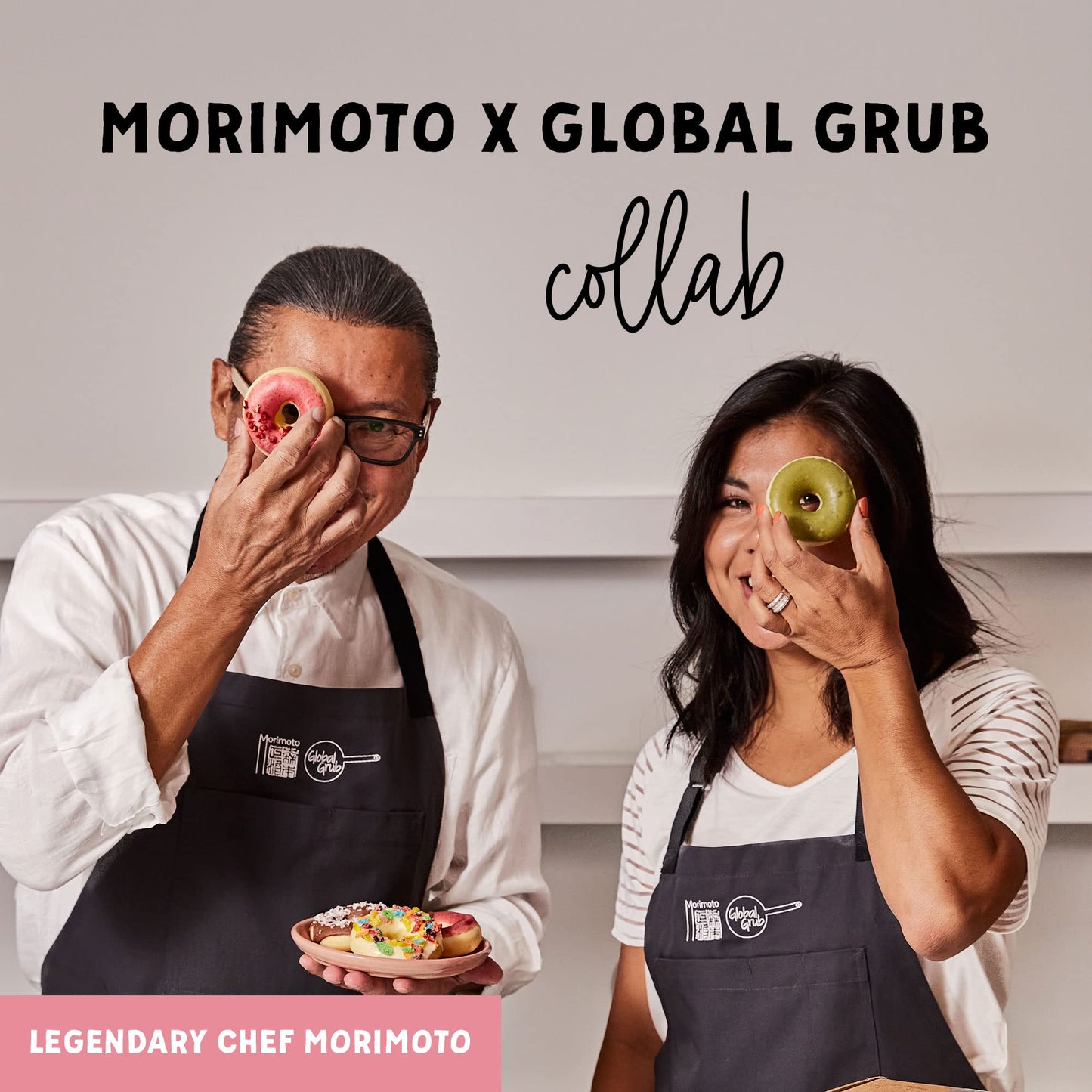 Global Grub Diy Morimoto Mochi Donut Kit - Includes Mochi Donut Mold, Reusable Piping Bag, Sweet Rice Mochi Flour, Confectioners