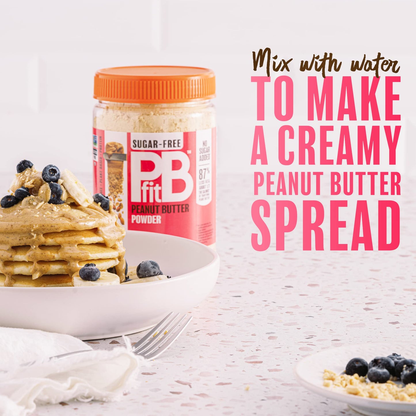 Pbfit No Sugar Added Peanut Butter Powder, Powdered Peanut Butter Spread From Real Roasted Peanuts, 8G Protein, Made With Erythritol And Monk Fruit, 13 Ounce (Pack Of 1)