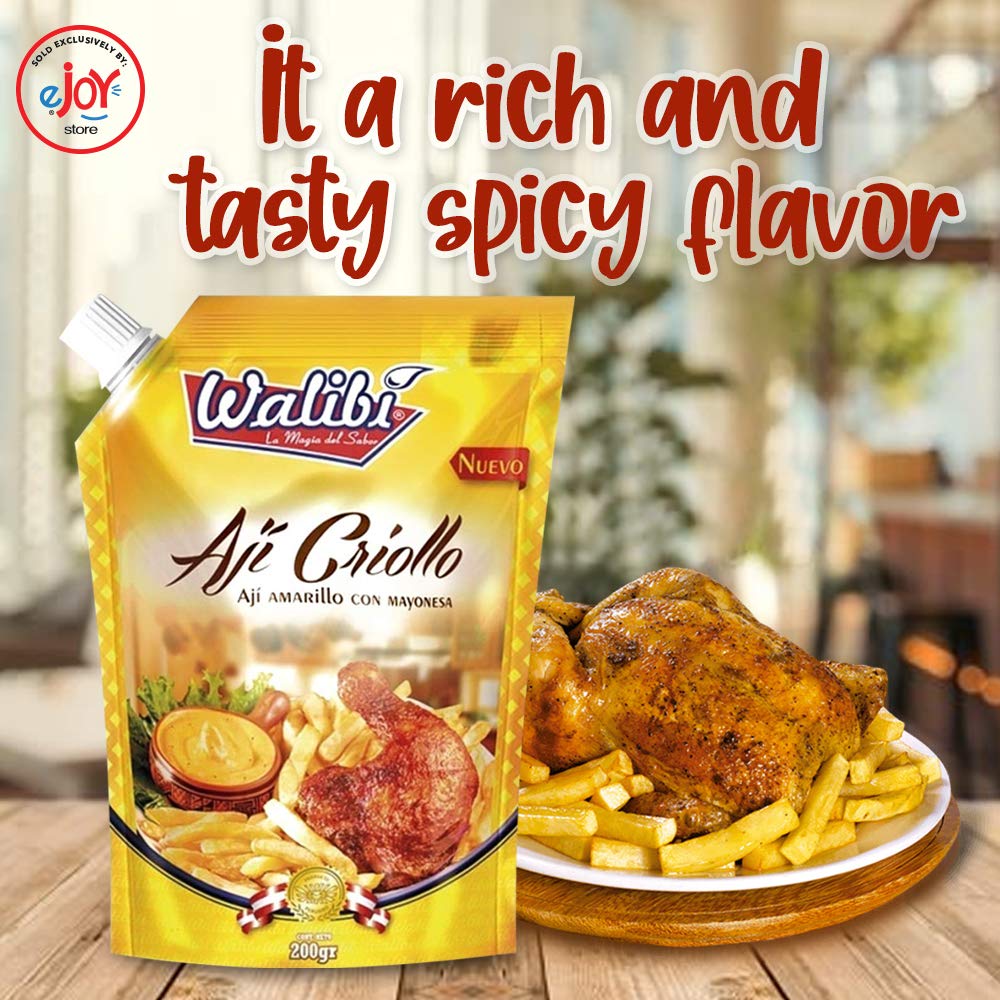 Walibi Ejoystore Aji Criollo - Hot Yellow Peruvian Pepper Sauce 200Gr