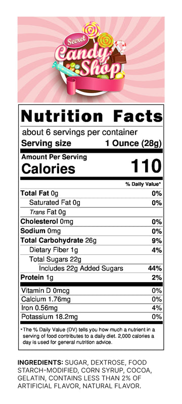 Candy Shop Premium Mini Dehydrated Marshmallows Bits (Chocolate) (5.5Oz)