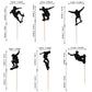24 Pcs Skateboard Cupcake Toppers Black Glitter Skateboarding Cupcake Picks Sport Skating Theme Bachelorette Birthday Party Cake