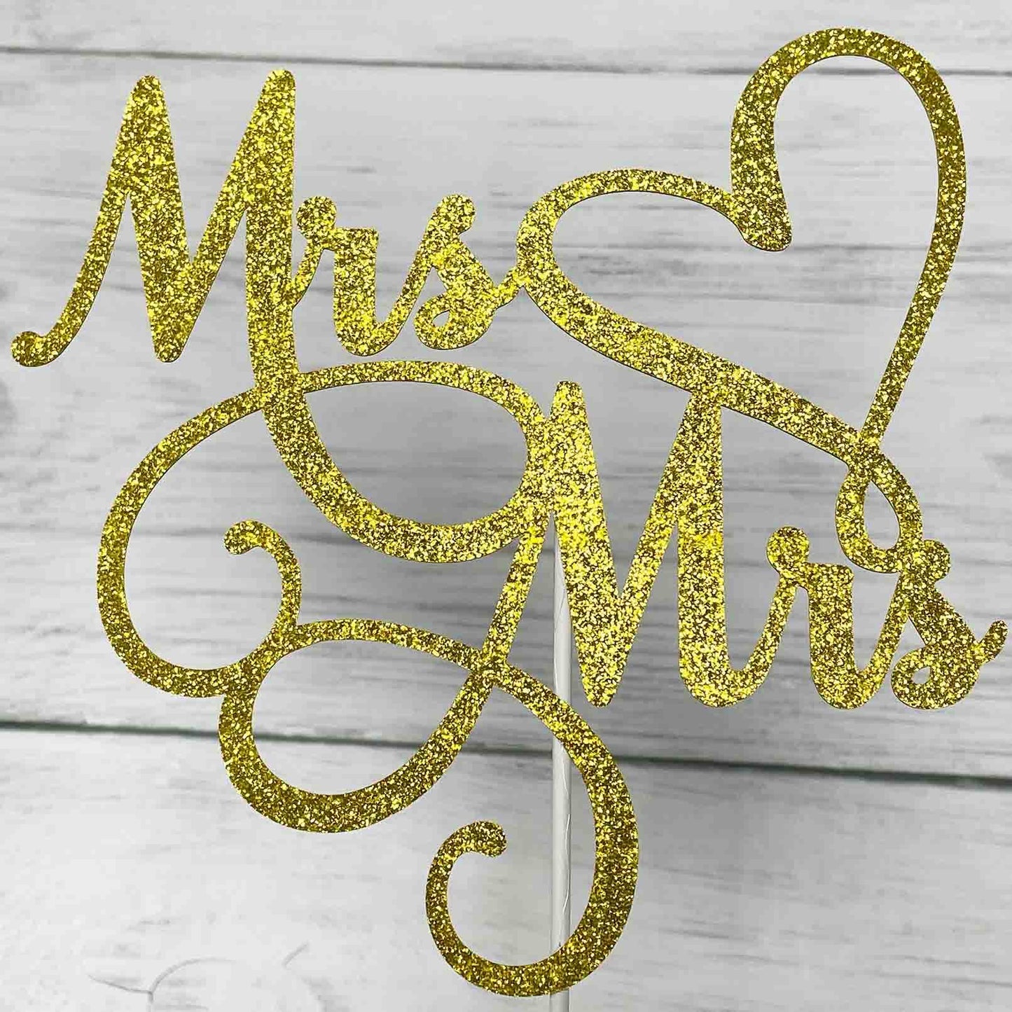 Jieein Mrs And Mrs Cake Topper-Wedding And Anniversary Cake Topper, Gay And Lesbian, Lgbt Marriage Union, Love Is Love, Double S