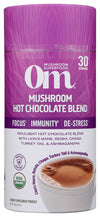 Om Mushroom Superfood Hot Chocolate Blend Mushroom Powder, Dutch Cocoa, 2g of Sugar, 25 Calories, Lions Mane, Reishi, Chaga, Tu
