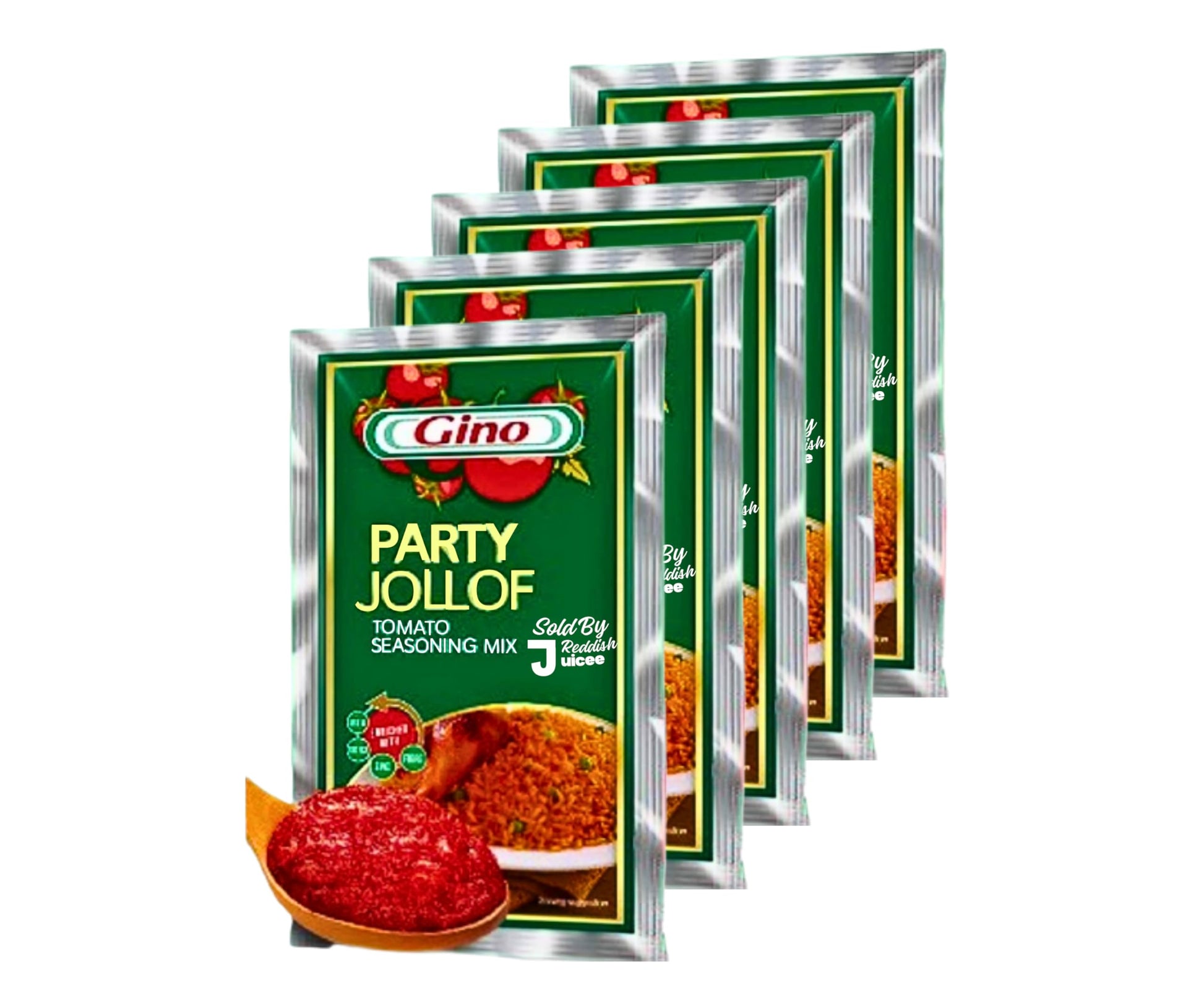 Generic Gino Party Jollof Rice Seasoning Tomato Paste (1 Roll (5 PACKS)