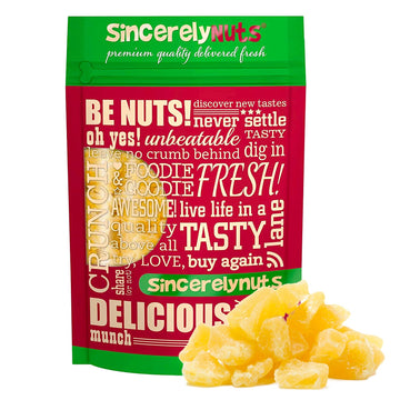 Sincerely Nuts Dried Pineapple Chunks | Healthy Snack | Vegan, Gluten Free | 2 LB Bag